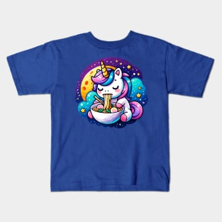 Space Unicorn Ramen Kids T-Shirt